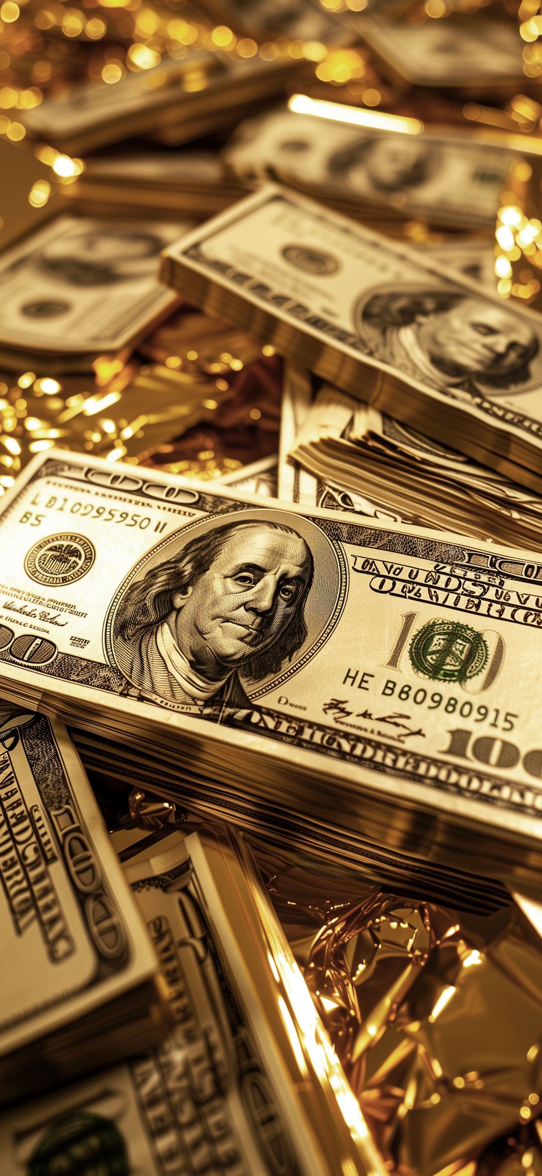 Golden Hundred Dollar Bills - random wallpaper for OpersCraft