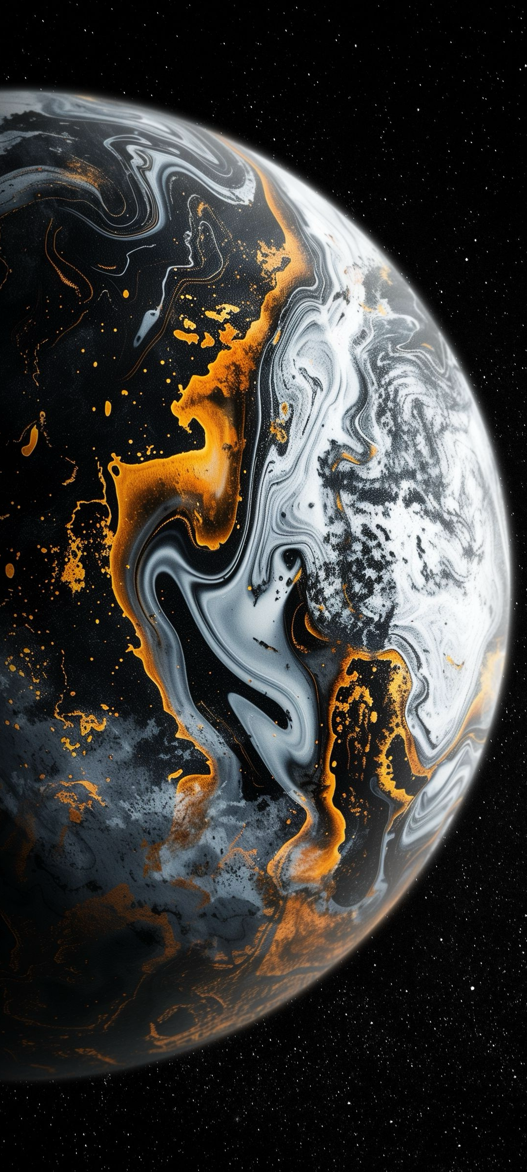 Golden Marble Planet - planet wallpaper for OpersCraft