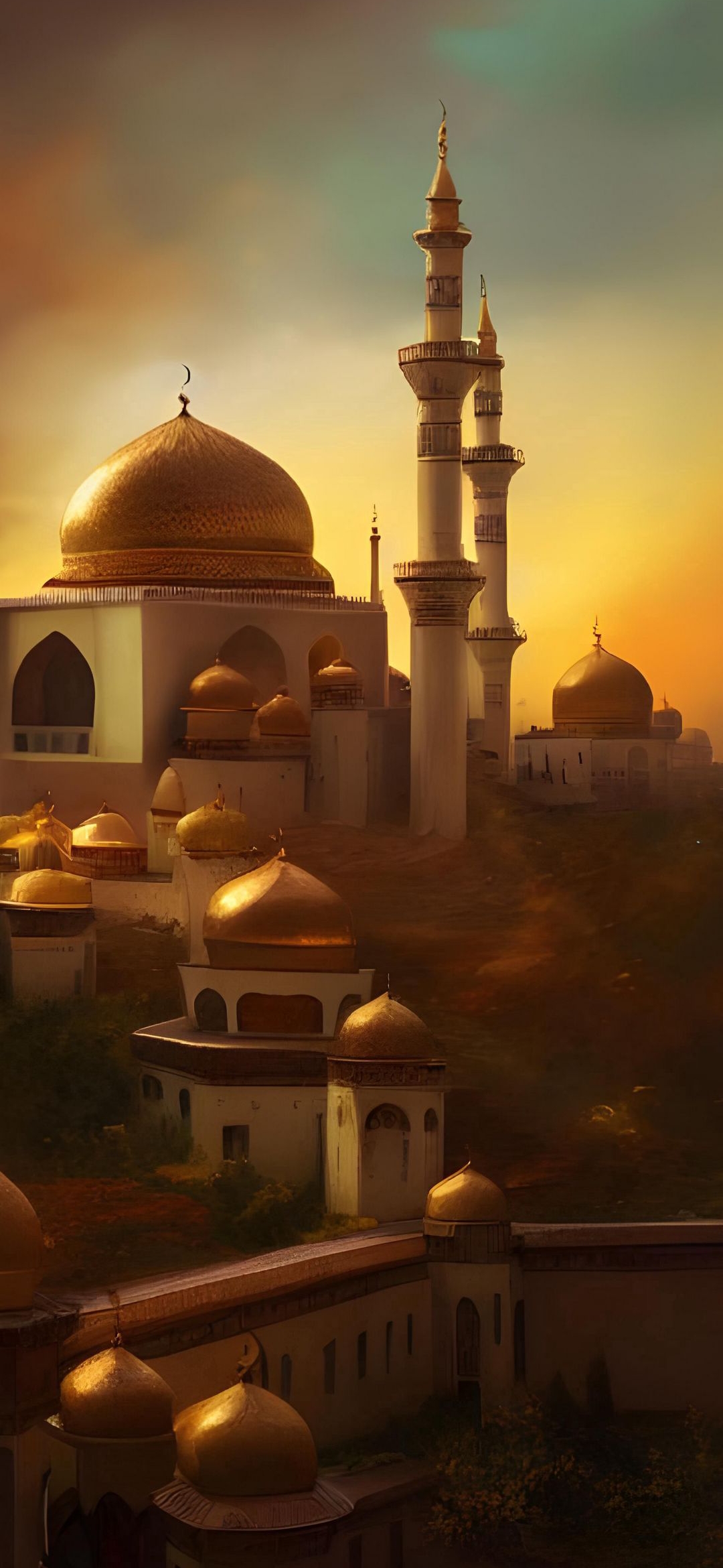 Golden Mosque at Sunset - architecture wallpaper for OpersCraft