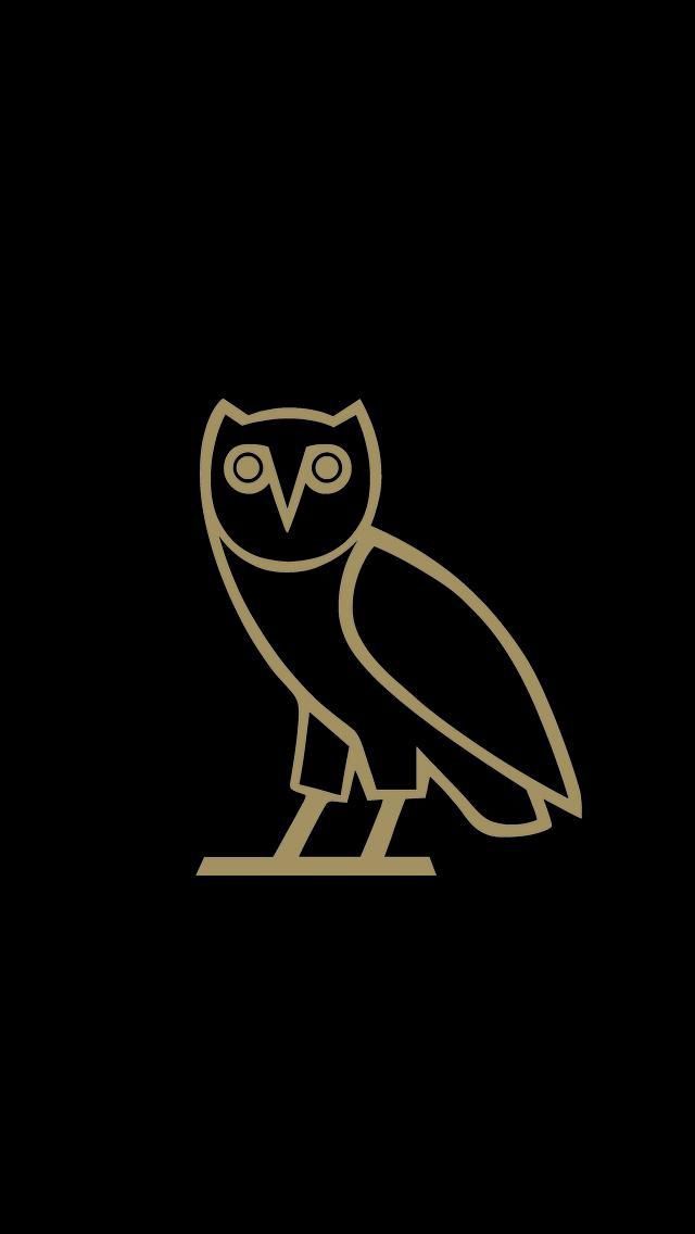 Golden Owl Silhouette - minimal wallpaper for OpersCraft