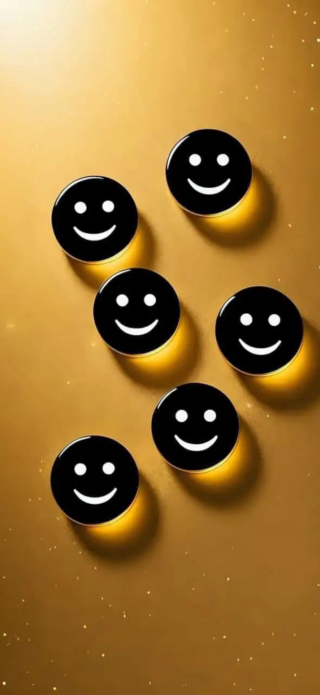 Golden Smiley Background - emoji wallpaper for OpersCraft