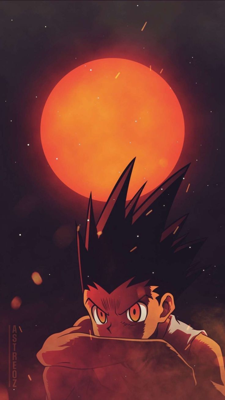 Gon Under Crimson Moon - hunter x hunter wallpaper for OpersCraft