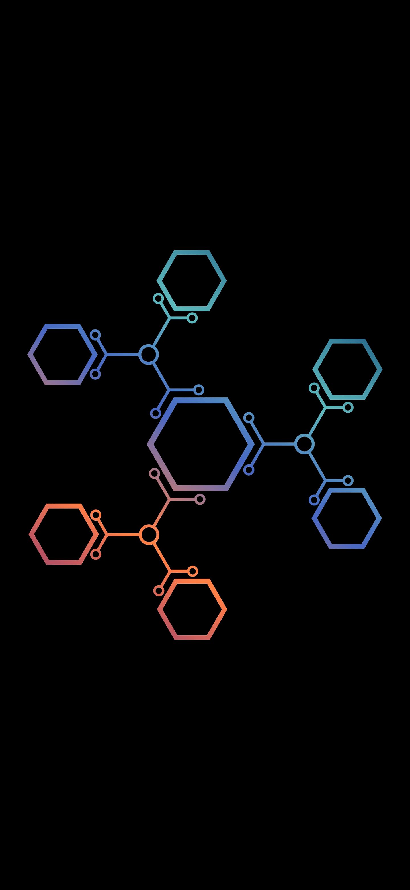 Gradient Hexagon Network - abstract wallpaper for OpersCraft