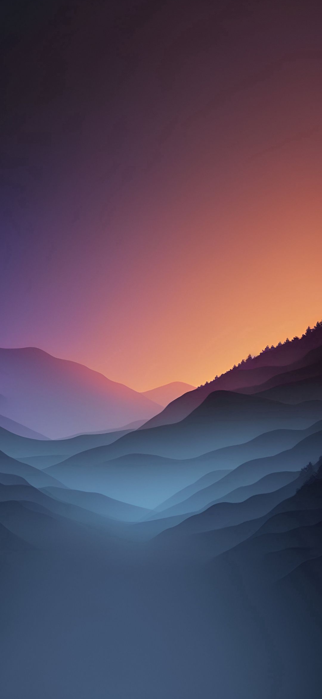 Gradient Mountain Landscape - landscape wallpaper for OpersCraft
