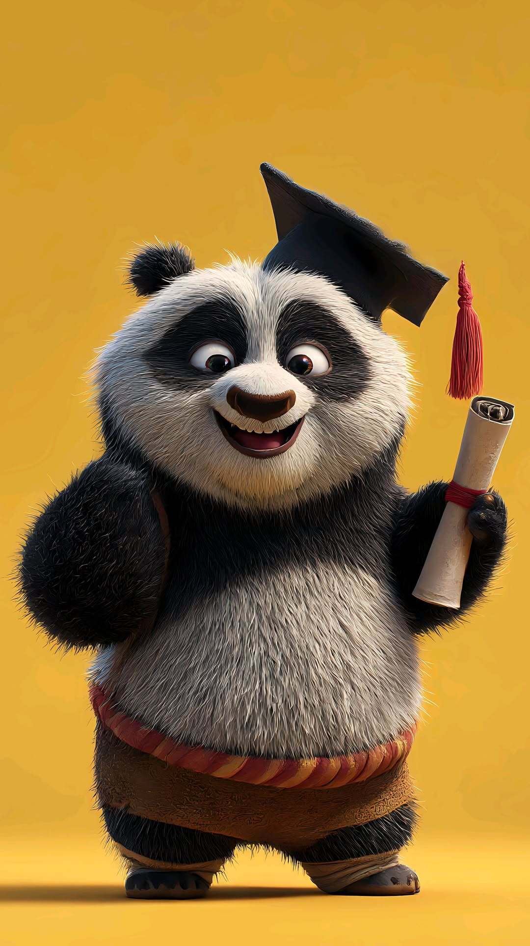 Graduating Panda Character - panda wallpaper for OpersCraft