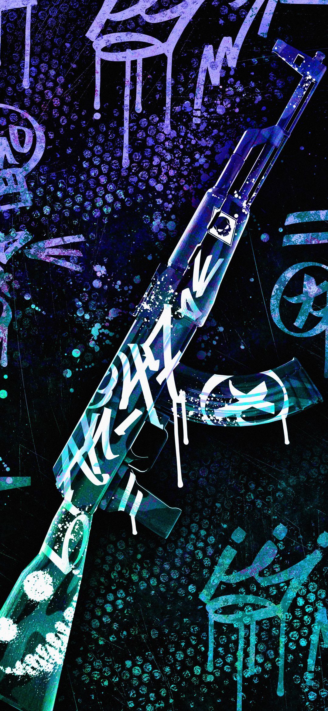 Graffiti AK-47 Art - ghetto wallpaper for OpersCraft