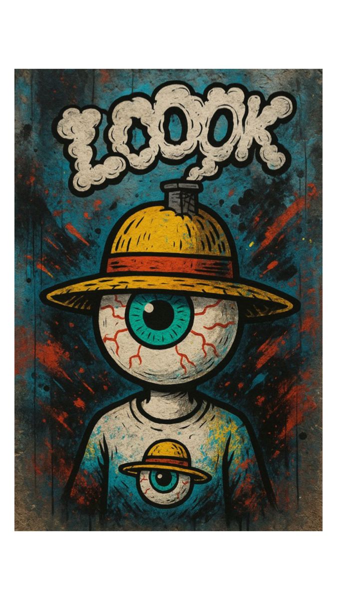 Graffiti Eye Character - graffiti wallpaper for OpersCraft