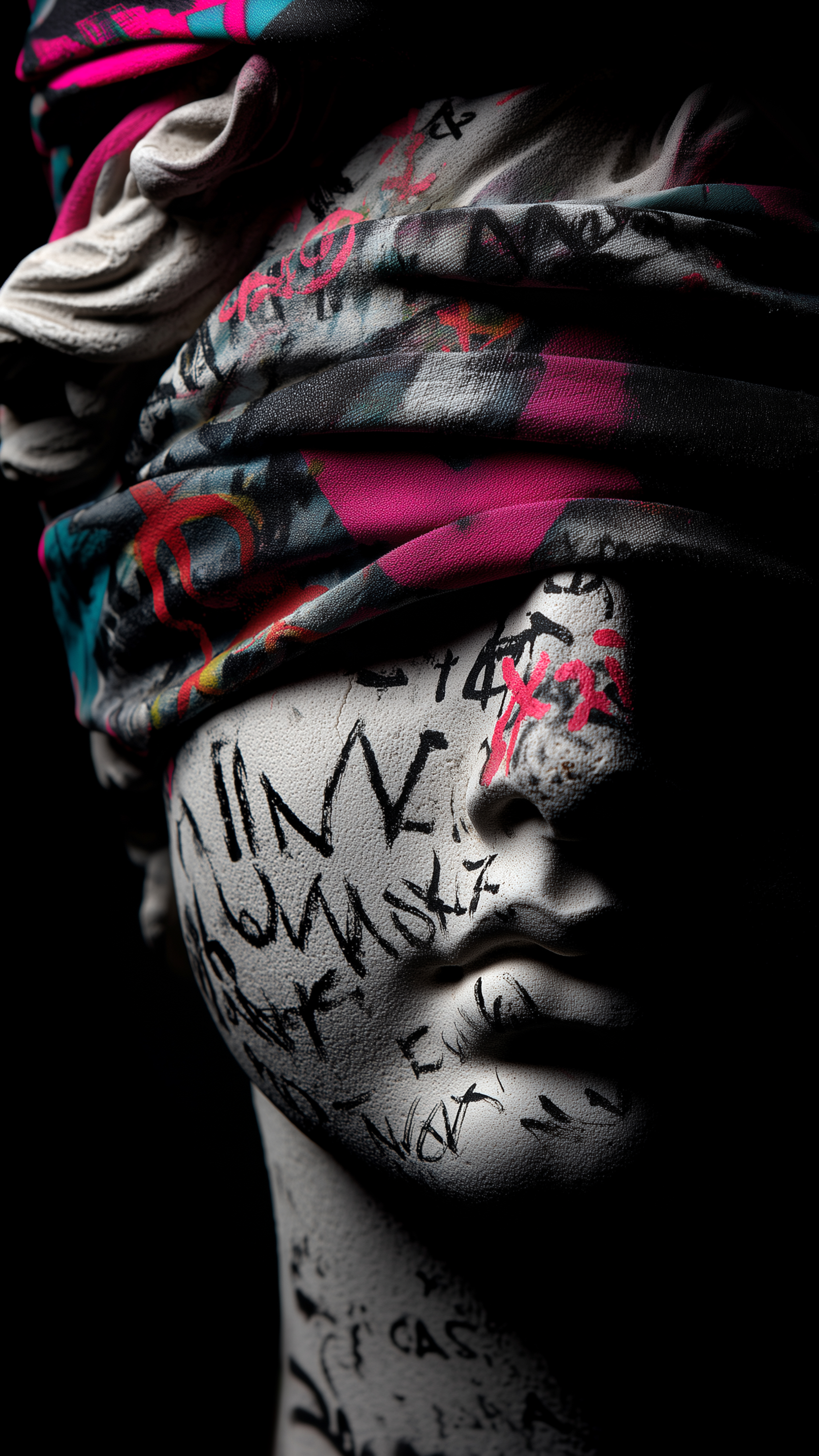 Graffiti Statue Portrait - graffiti wallpaper for OpersCraft