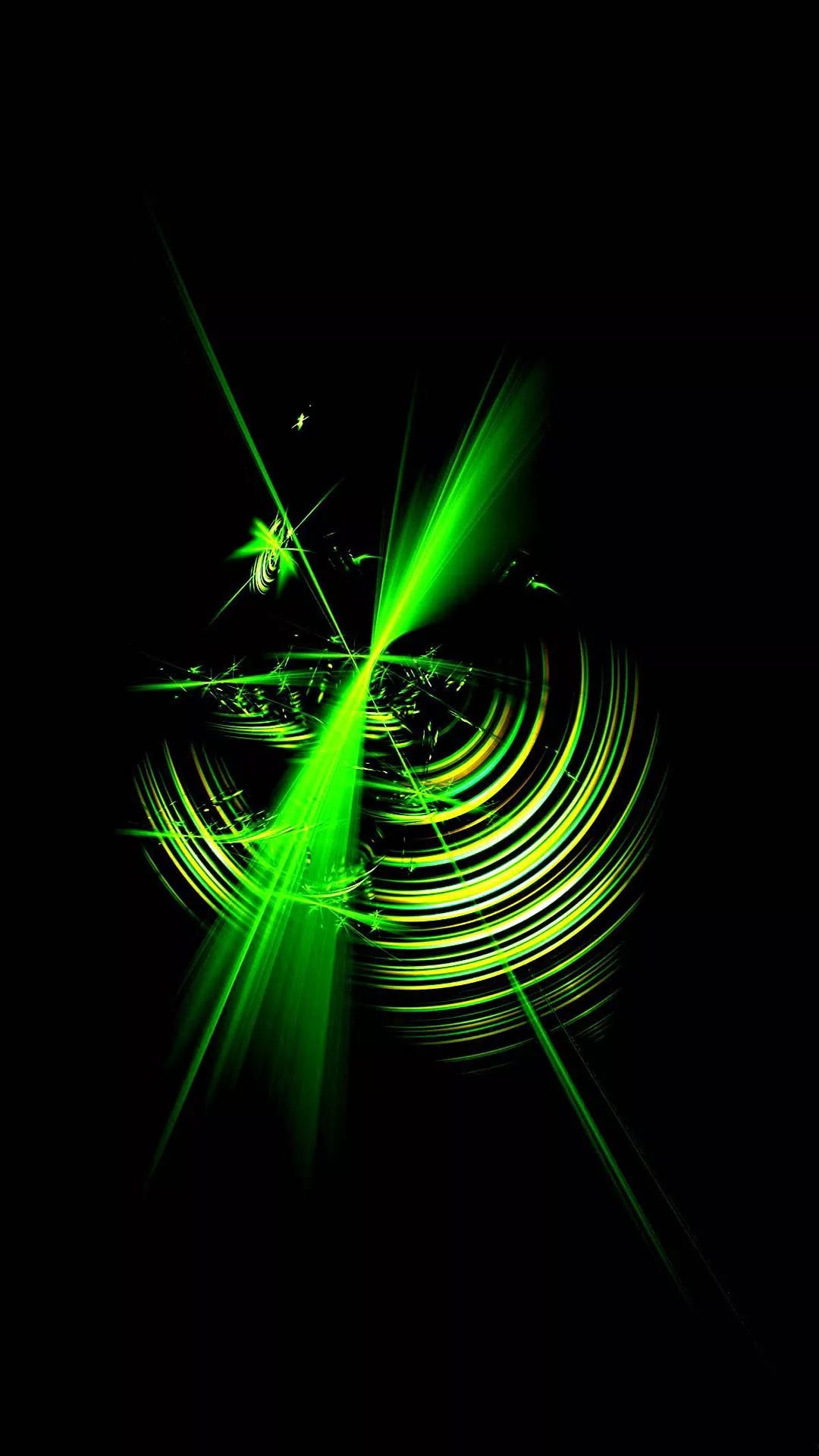 Green Energy Burst - abstract wallpaper for OpersCraft