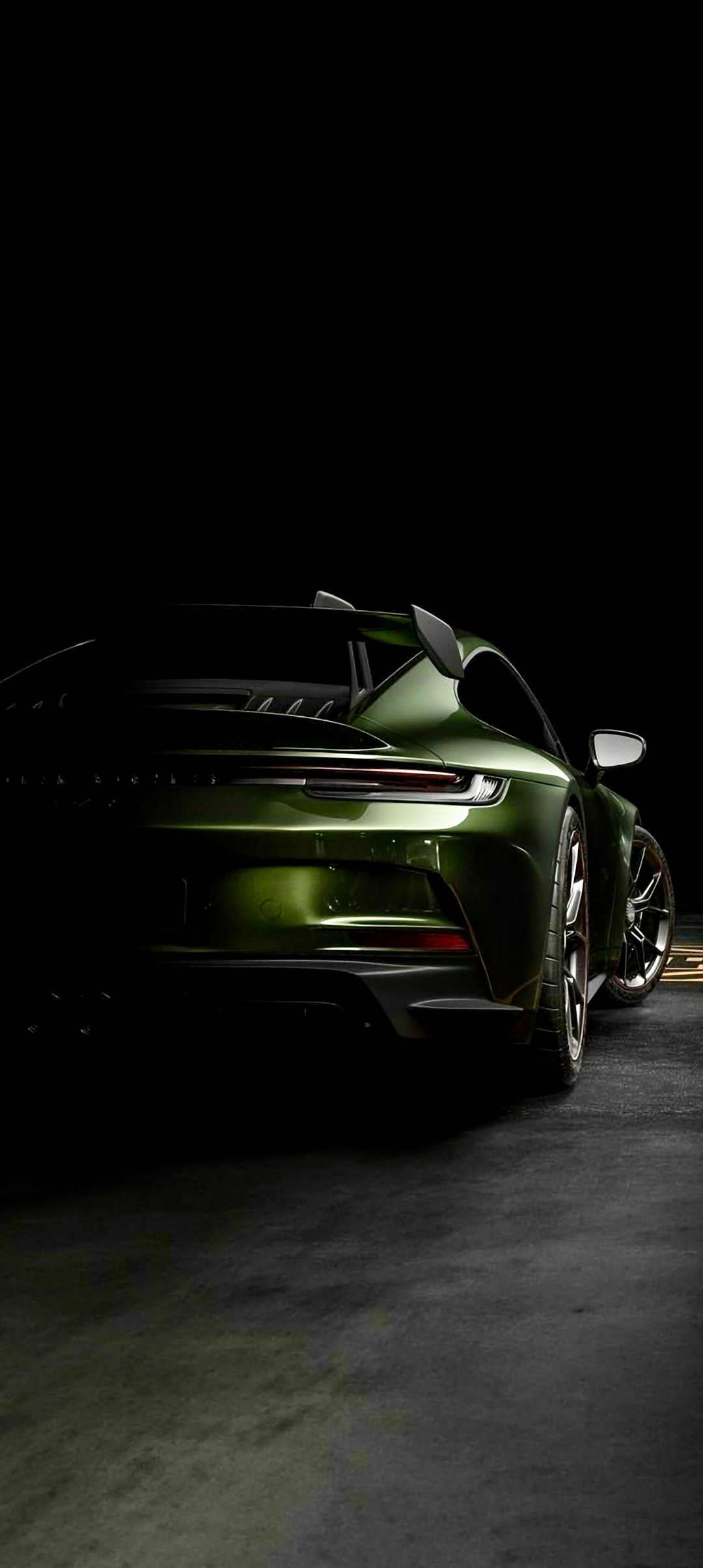 Green Porsche in Shadow - porsche wallpaper for OpersCraft