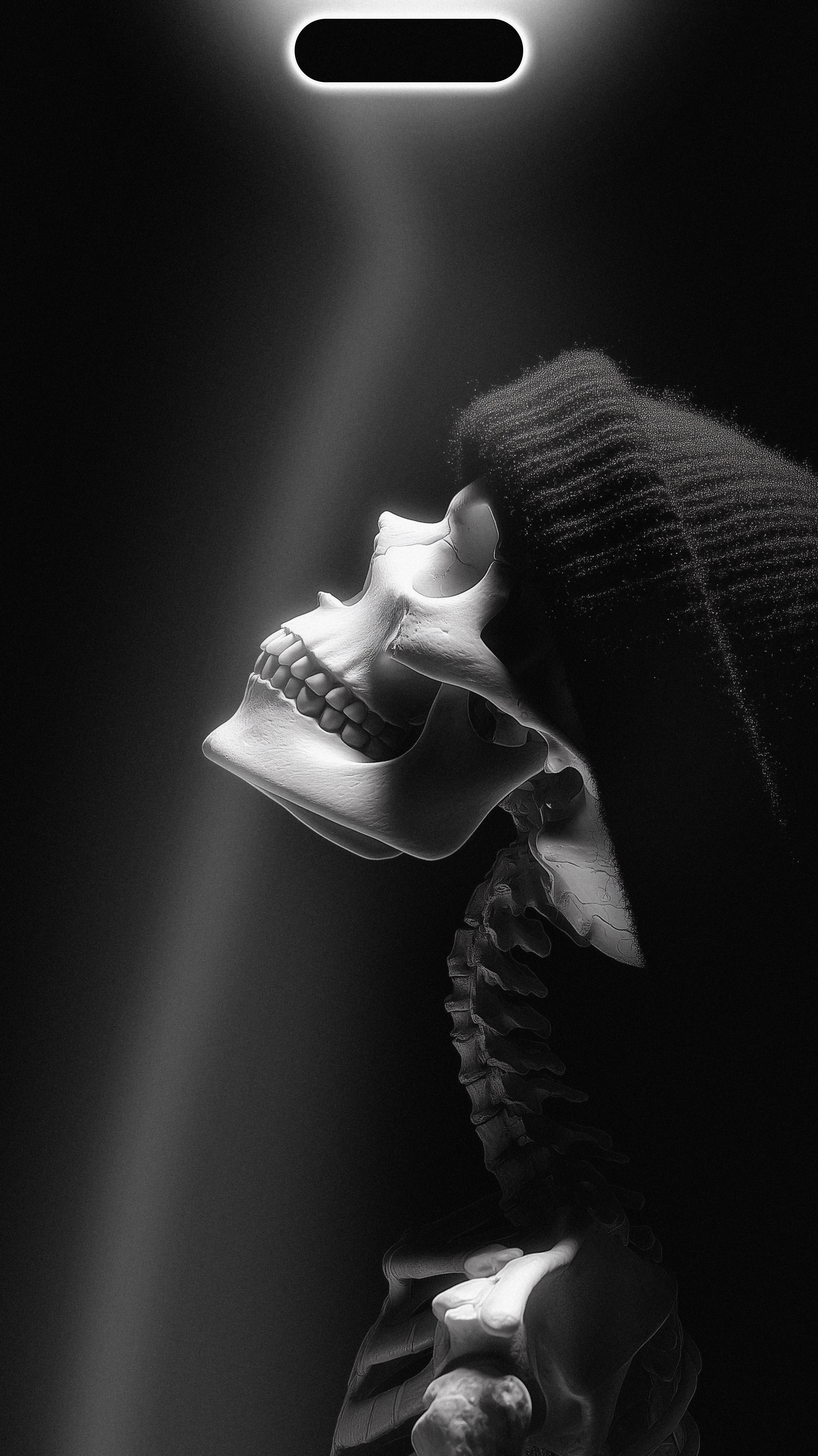 Grim Reaper Skull Light - gothic wallpaper for OpersCraft