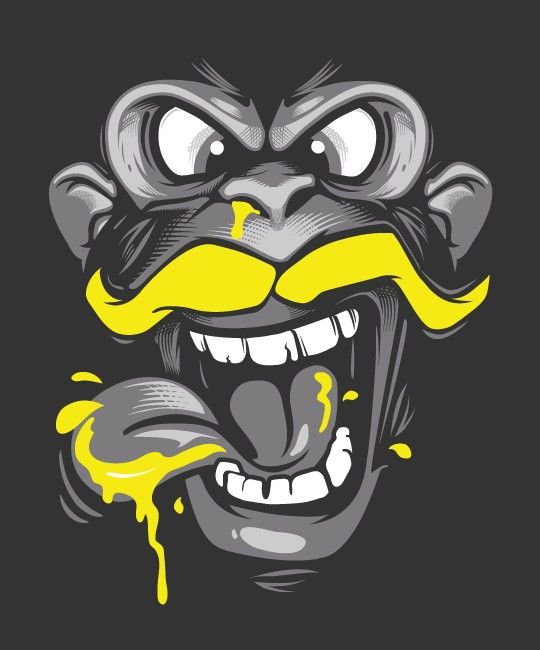 Grinning Monkey Cartoon - cartoon wallpaper for OpersCraft
