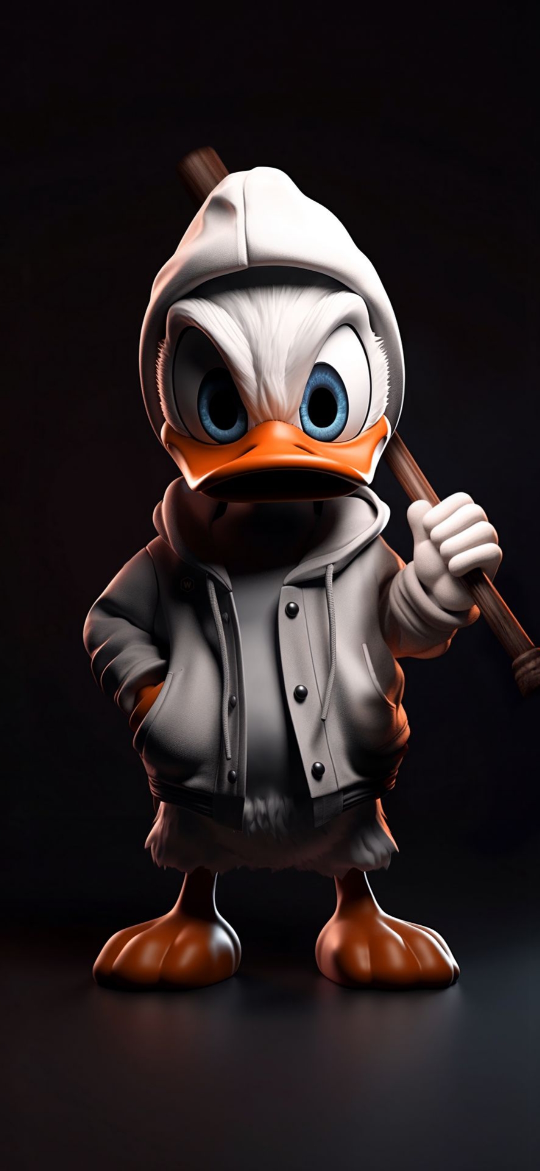 Grumpy Duck Character - cartoon wallpaper for OpersCraft