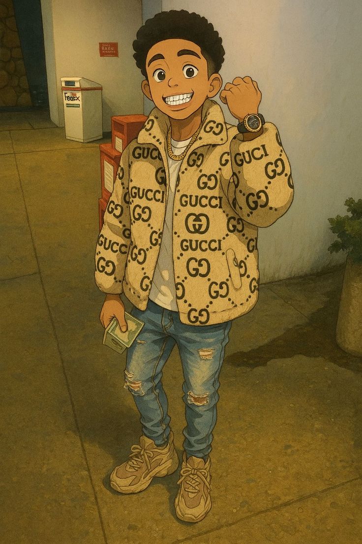 Gucci Boy Anime Style - ghetto wallpaper for OpersCraft