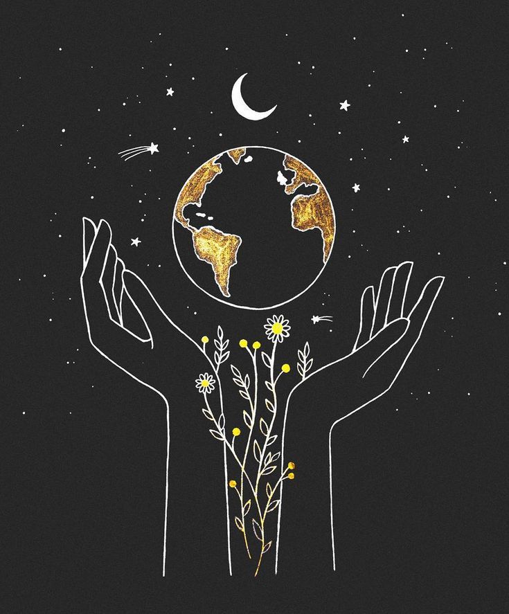 Hands Holding Earth Art - spiritual wallpaper for OpersCraft