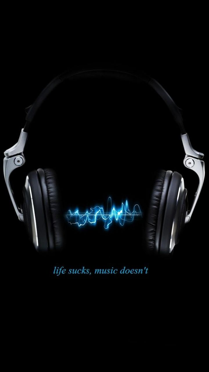 Headphones and Music Waves - music wallpaper for OpersCraft
