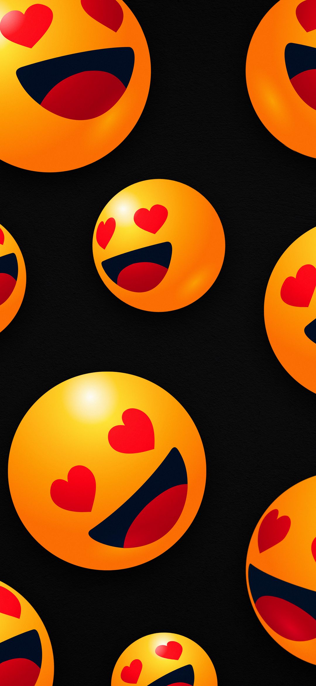 Heart Eyes Emoji Pattern - emoji wallpaper for OpersCraft