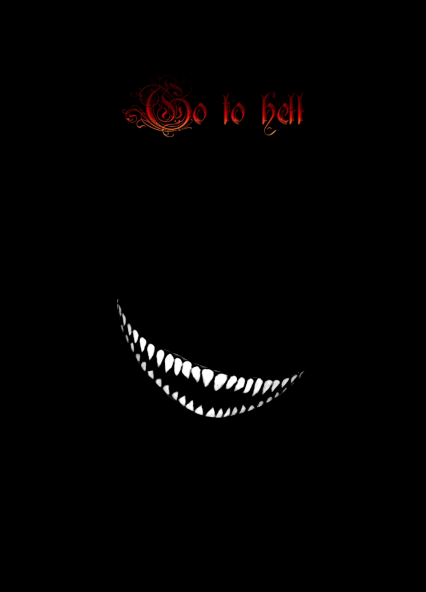 Hellish Grin Wallpaper - gothic wallpaper for OpersCraft