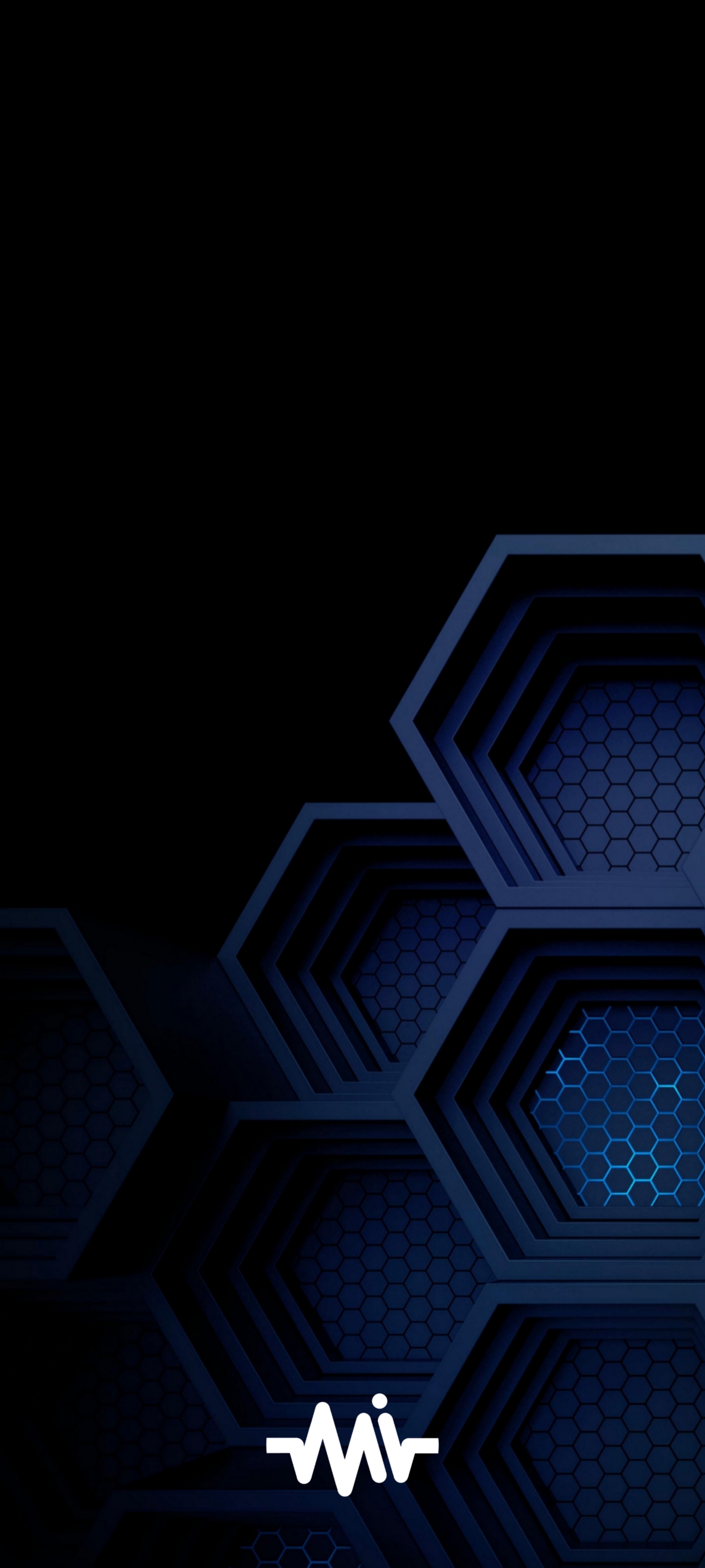 Hexagon Abstract Dark Blue - abstract wallpaper for OpersCraft