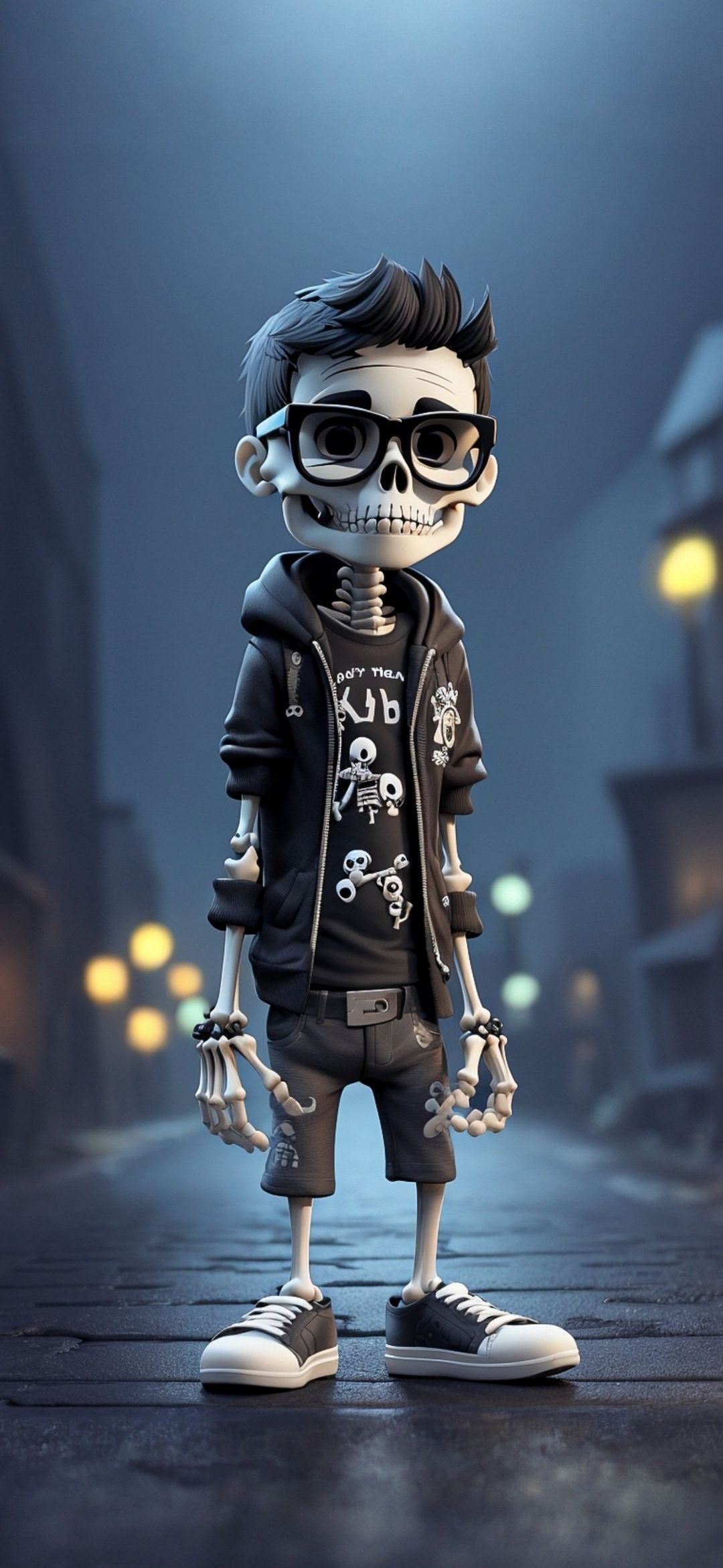 Hipster Skeleton Dude - random wallpaper for OpersCraft