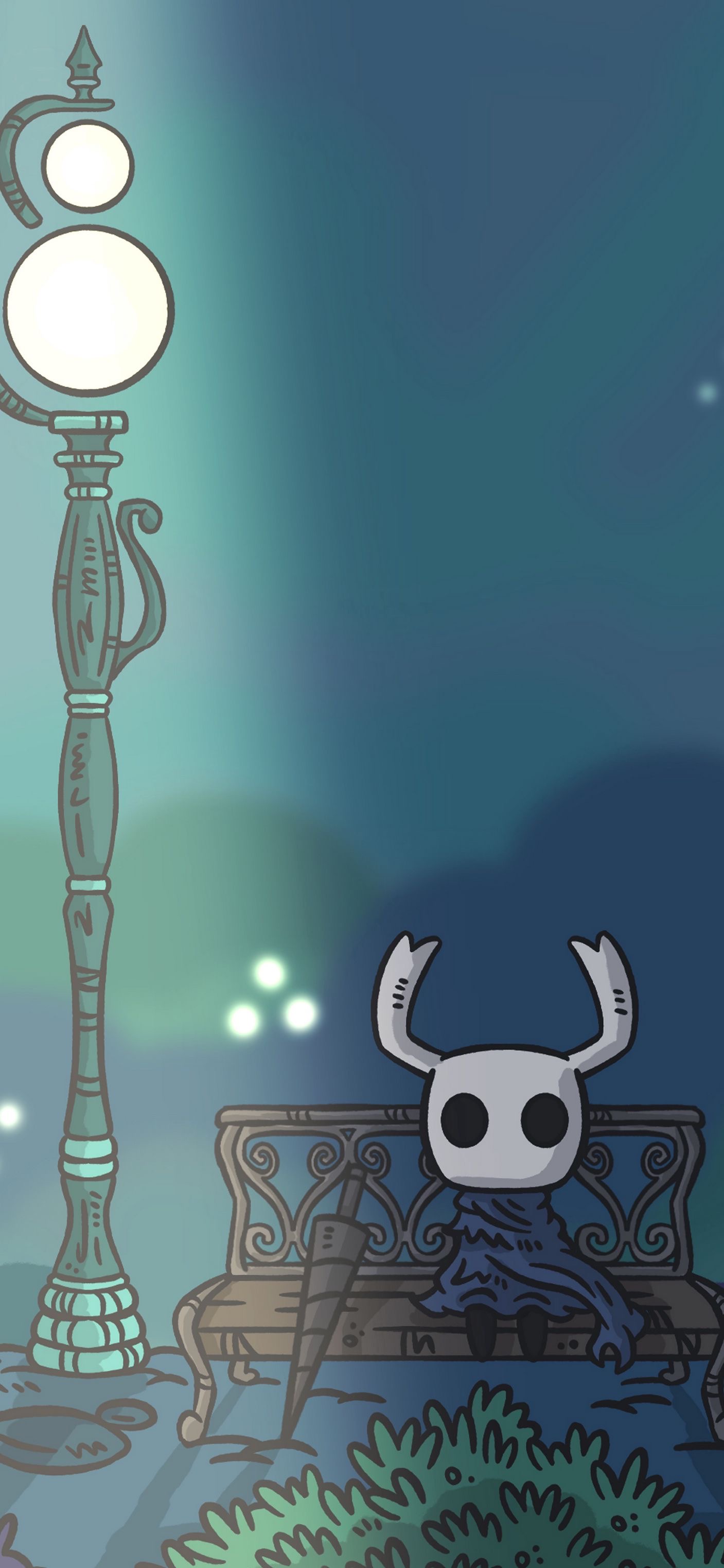 Hollow Knight Bench Scene - random wallpaper for OpersCraft