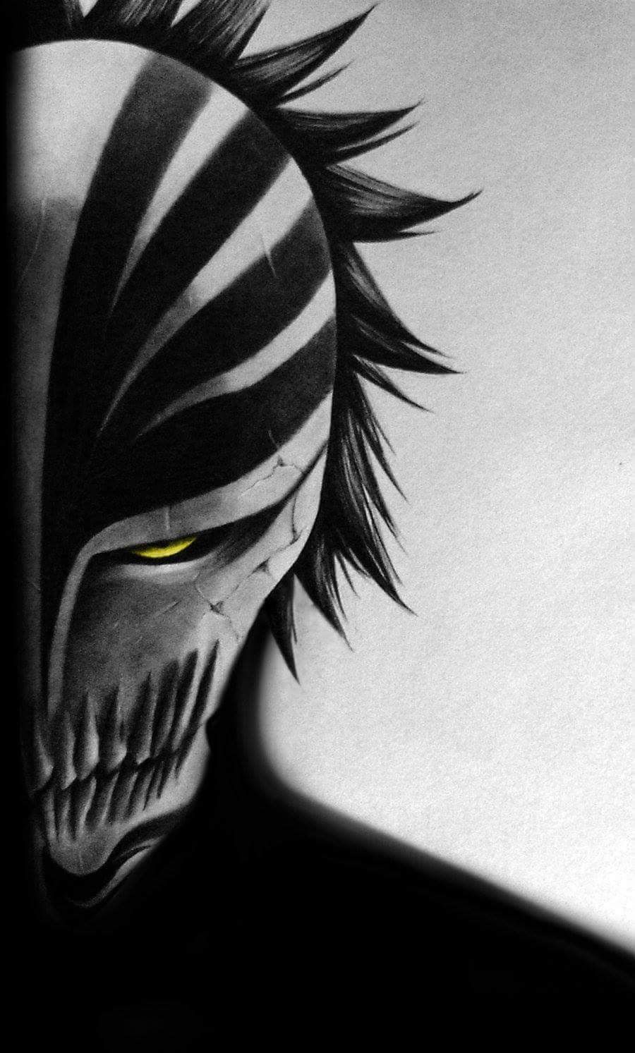 Hollow Mask Monochrome - anime wallpaper for OpersCraft