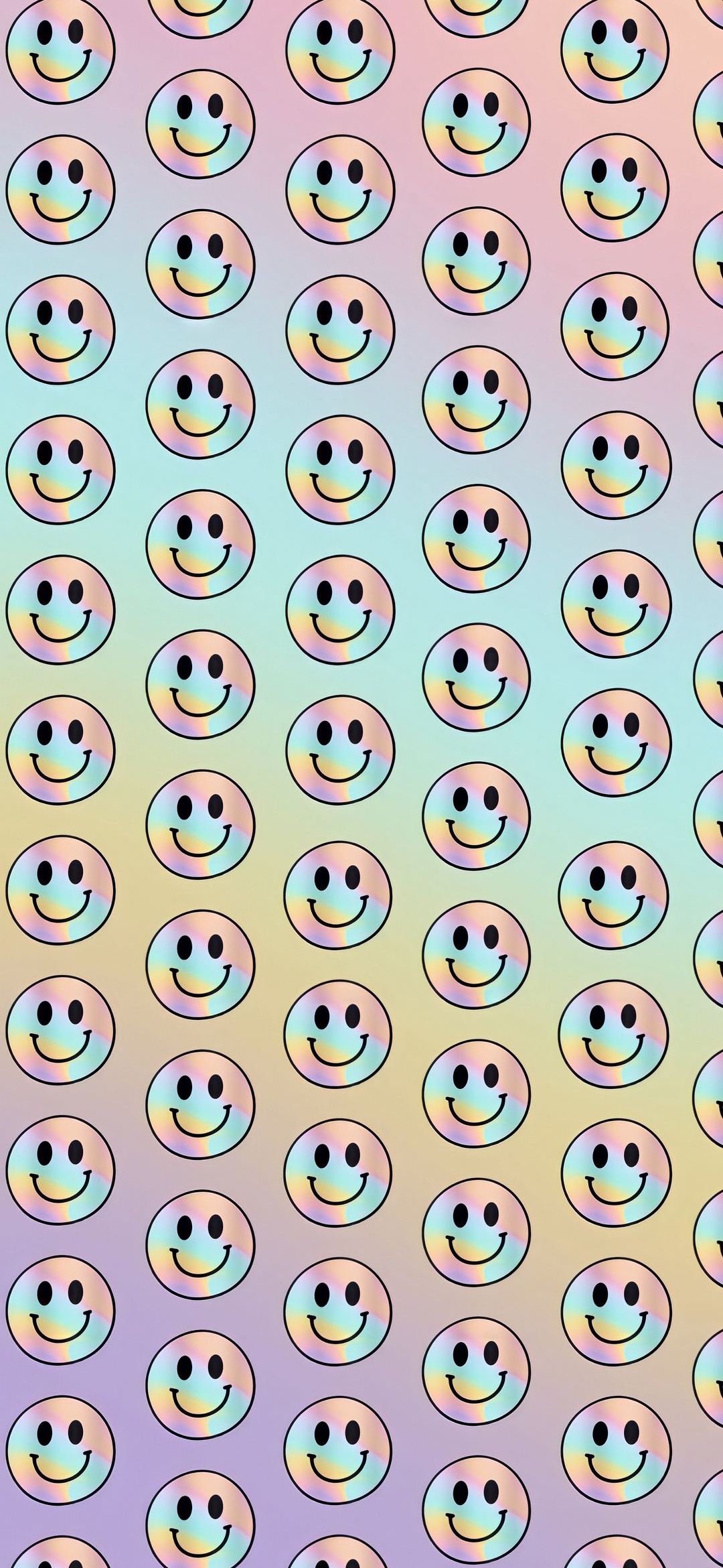 Holographic Smiley Pattern - emoji wallpaper for OpersCraft
