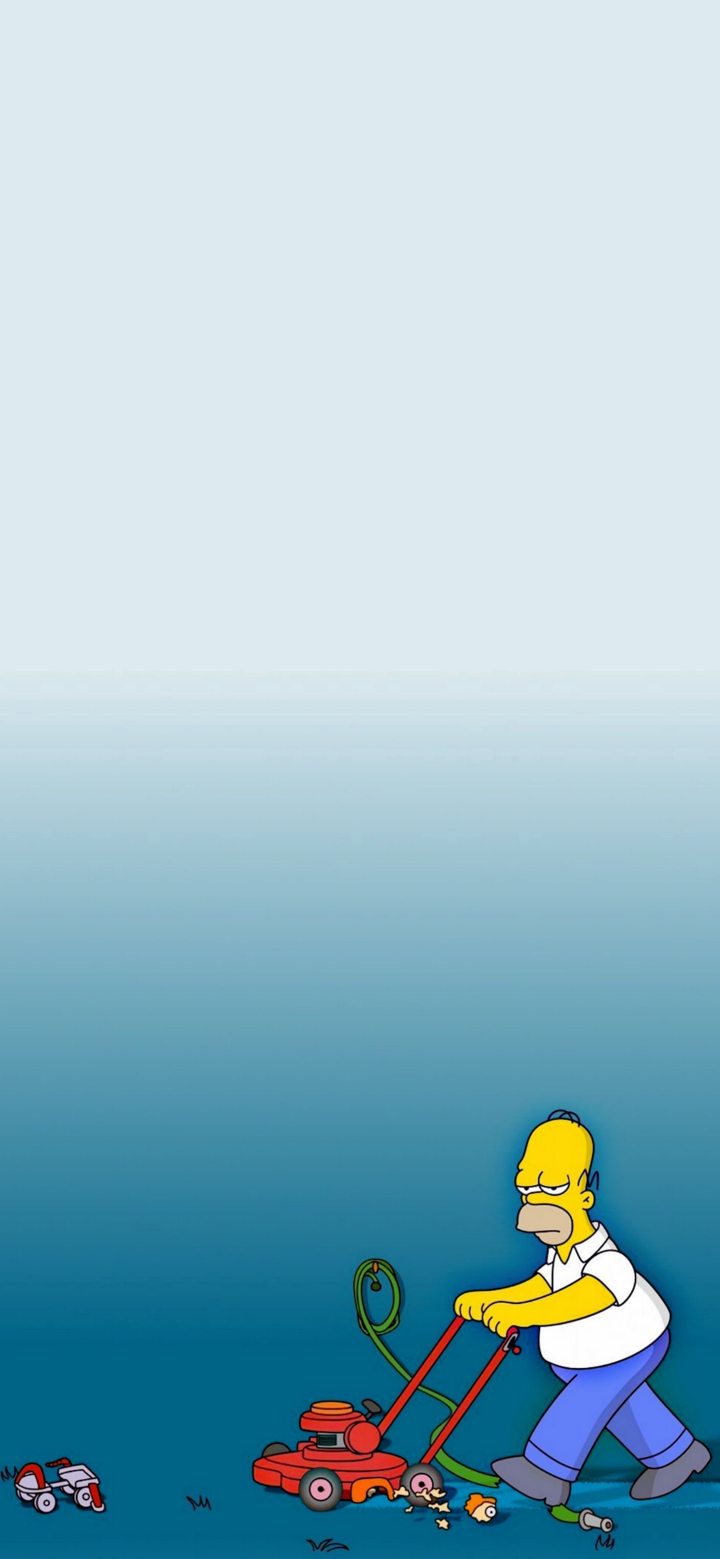 Homer's Lawn Mowing Day - simpsons wallpaper for OpersCraft