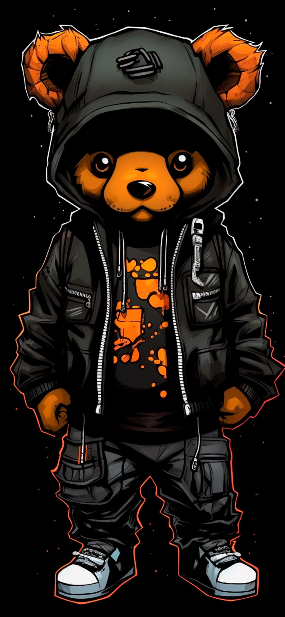 Hoodie Bear Cartoon - cartoon wallpaper for OpersCraft