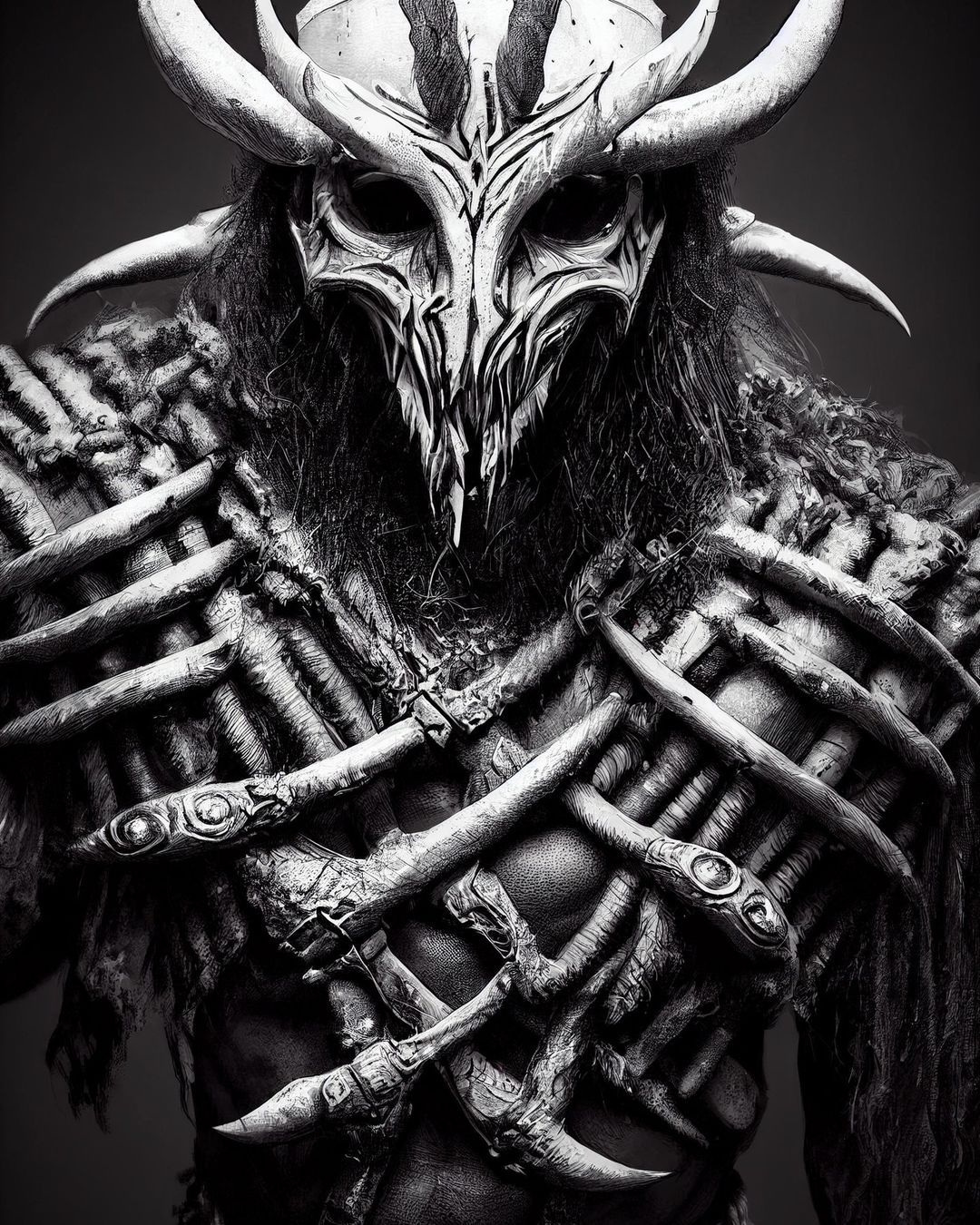 Horned Mask Warrior - fantasy wallpaper for OpersCraft