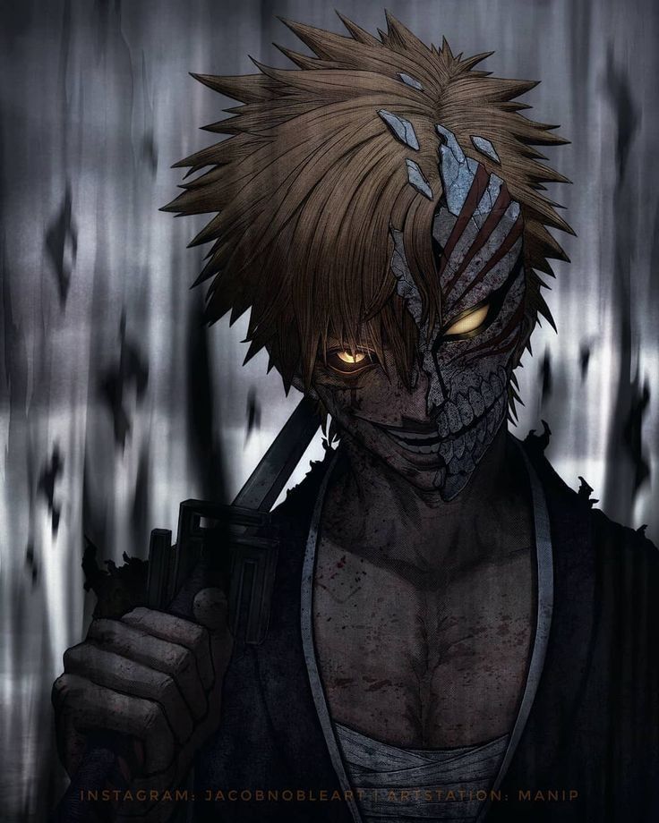 Ichigo Hollow Mask Portrait - naruto wallpaper for OpersCraft