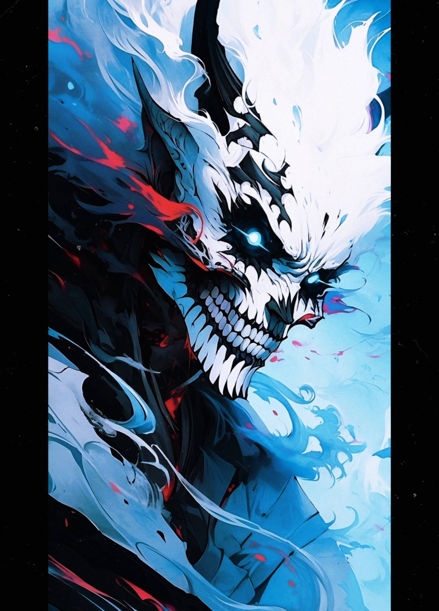 Icy Demon Grin Artwork - art wallpaper for OpersCraft