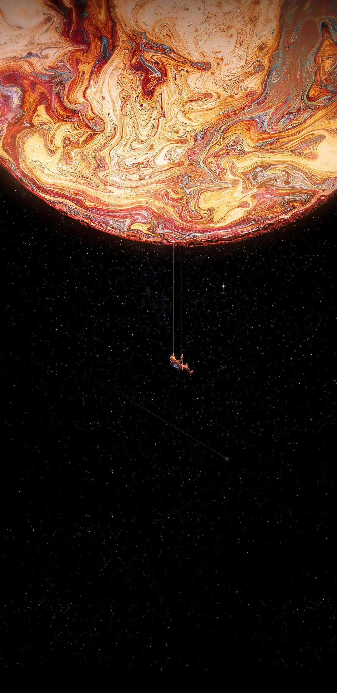 Cosmic Descent Wallpaper - space wallpaper for OpersCraft