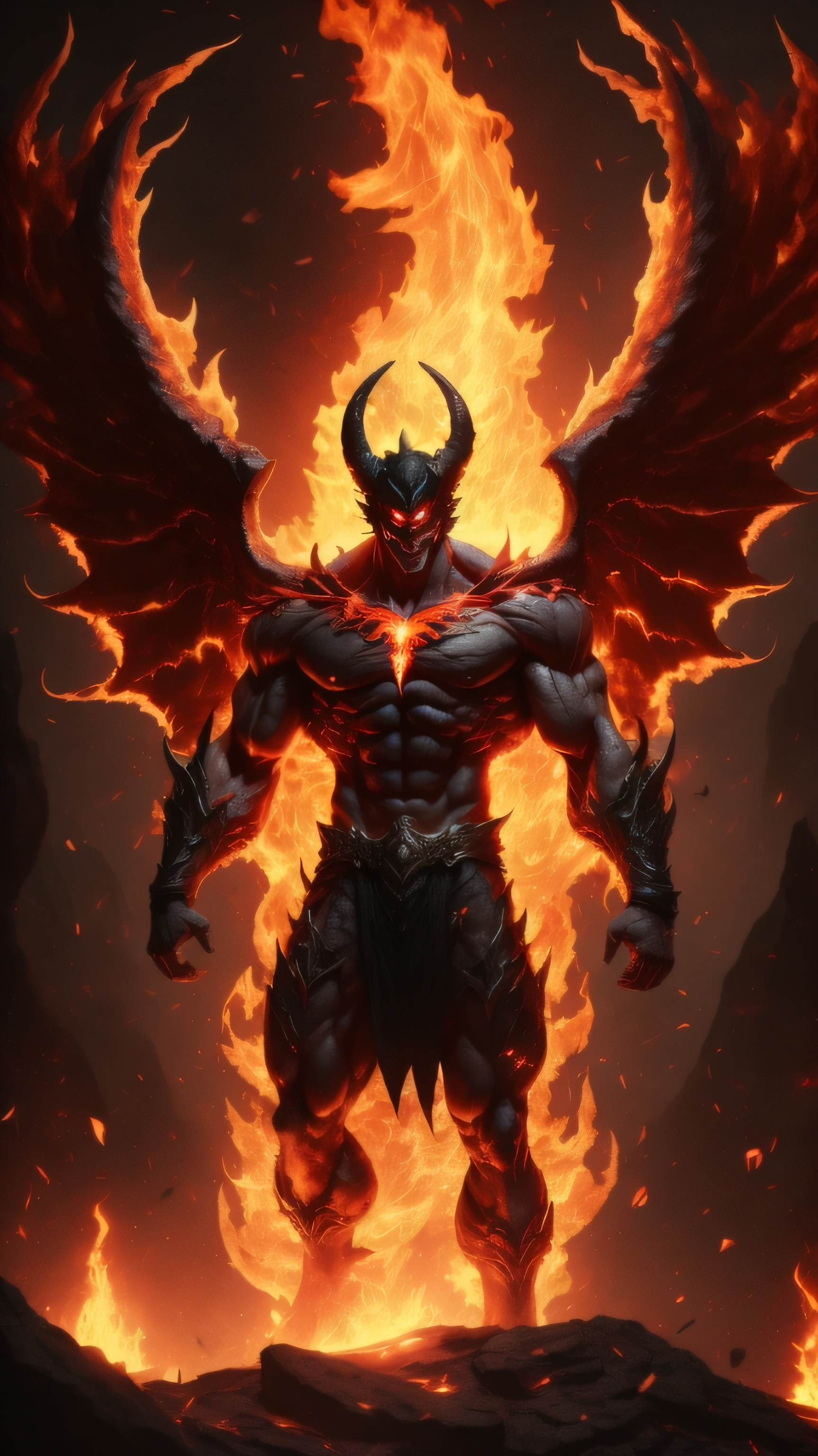 Infernal Winged Demon - art wallpaper for OpersCraft