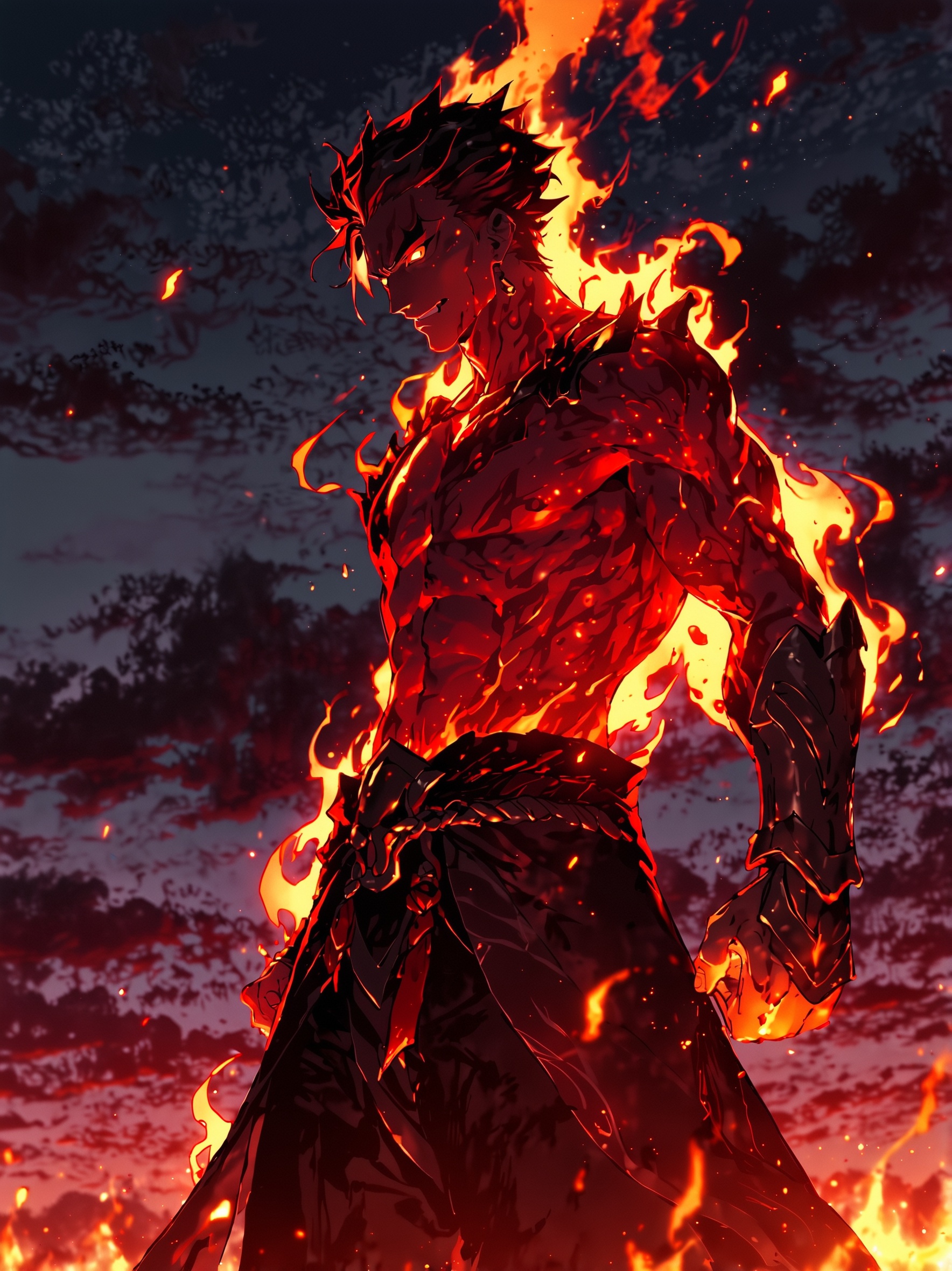 Inferno Anime Warrior - anime wallpaper for OpersCraft