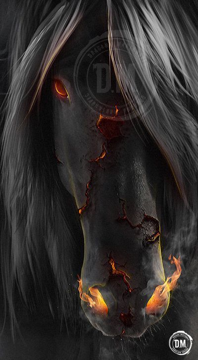 Inferno Horse Portrait - horse wallpaper for OpersCraft