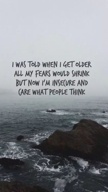 Insecure Ocean Quote - quotes wallpaper for OpersCraft