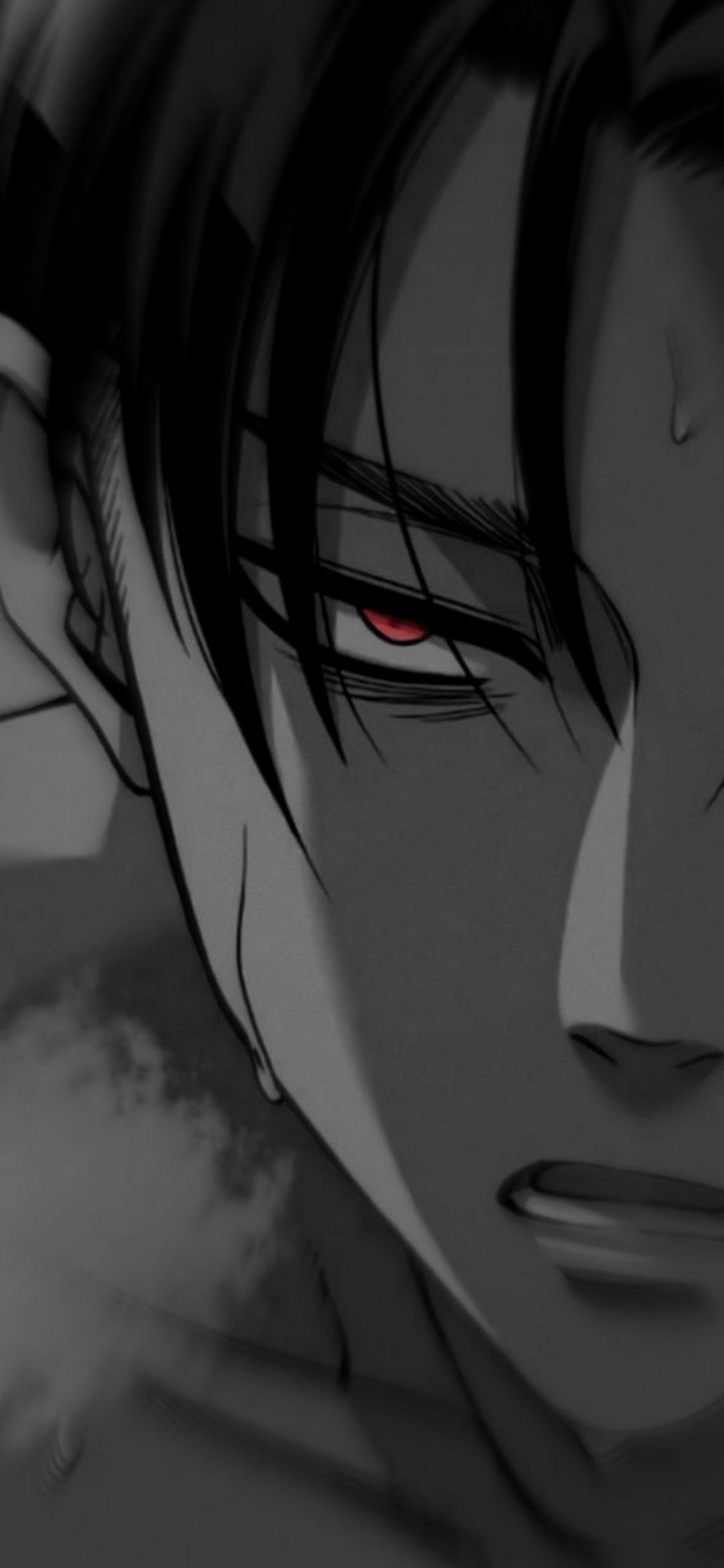 Intense Red-Eyed Gaze - anime wallpaper for OpersCraft