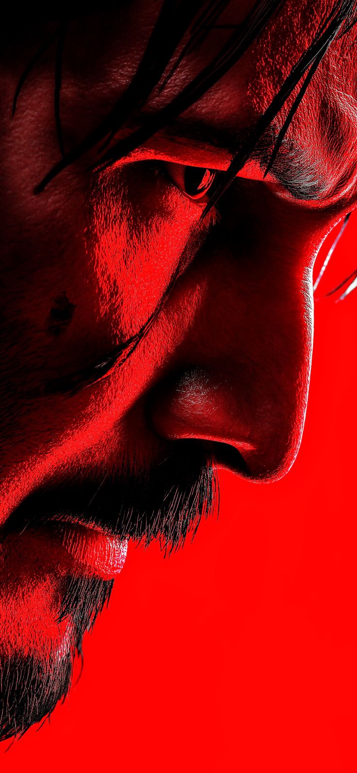Intense Red Portrait Close-up - movies wallpaper for OpersCraft