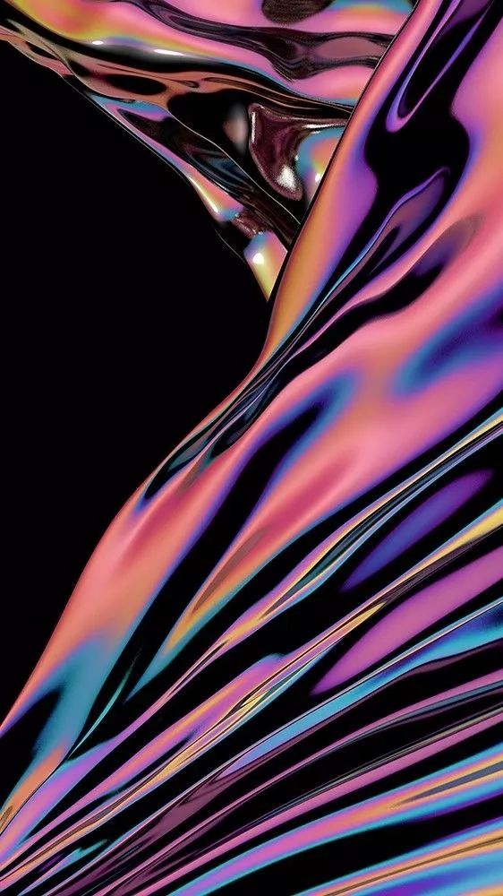 Iridescent Flowing Metal - abstract wallpaper for OpersCraft