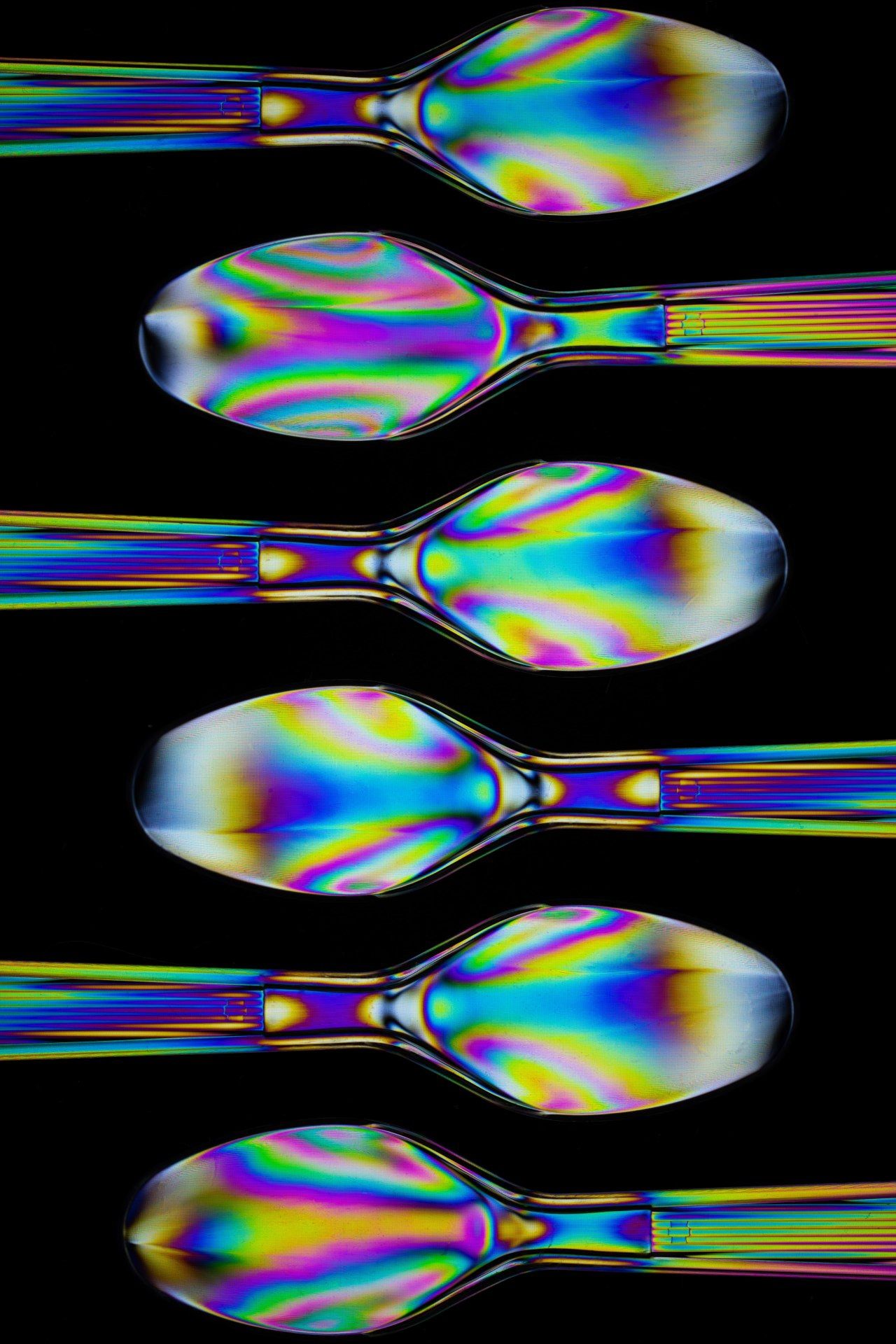 Iridescent Spoon Array - abstract wallpaper for OpersCraft