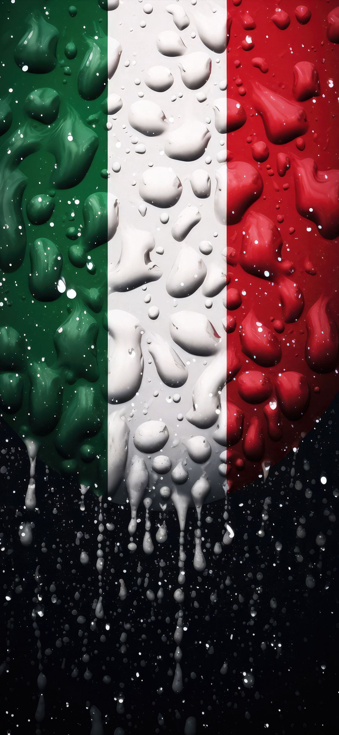 Italian Flag Water Drops - random wallpaper for OpersCraft