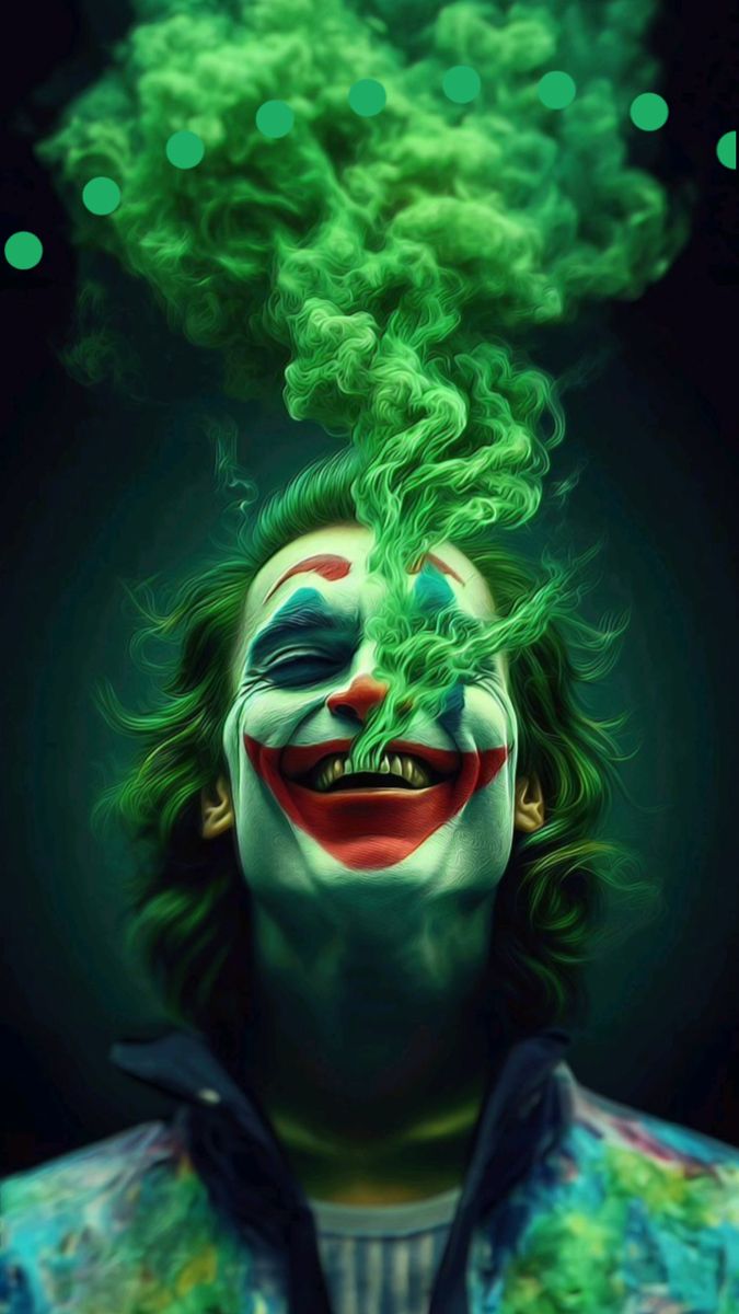 Joker Green Smoke - joker wallpaper for OpersCraft
