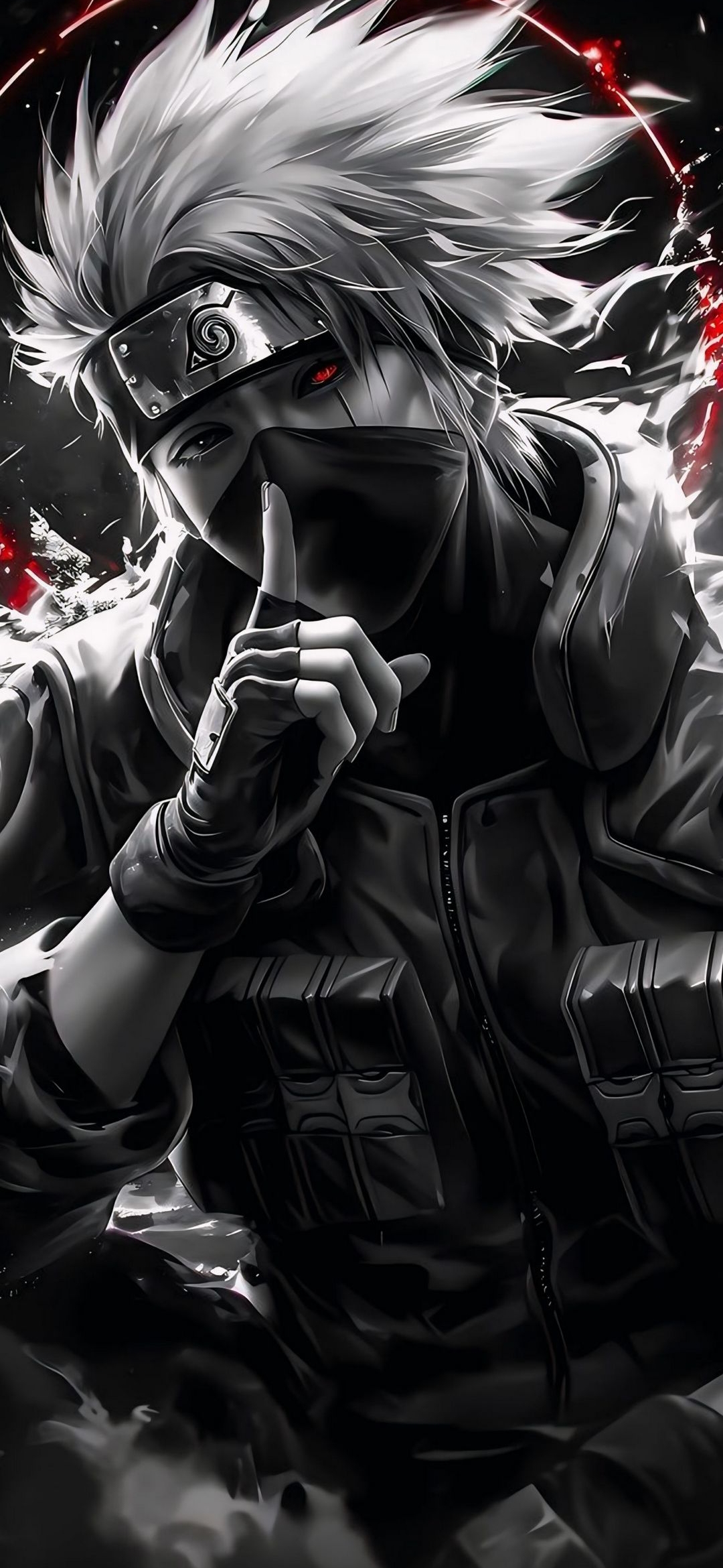 Kakashi Red Eye - naruto wallpaper for OpersCraft