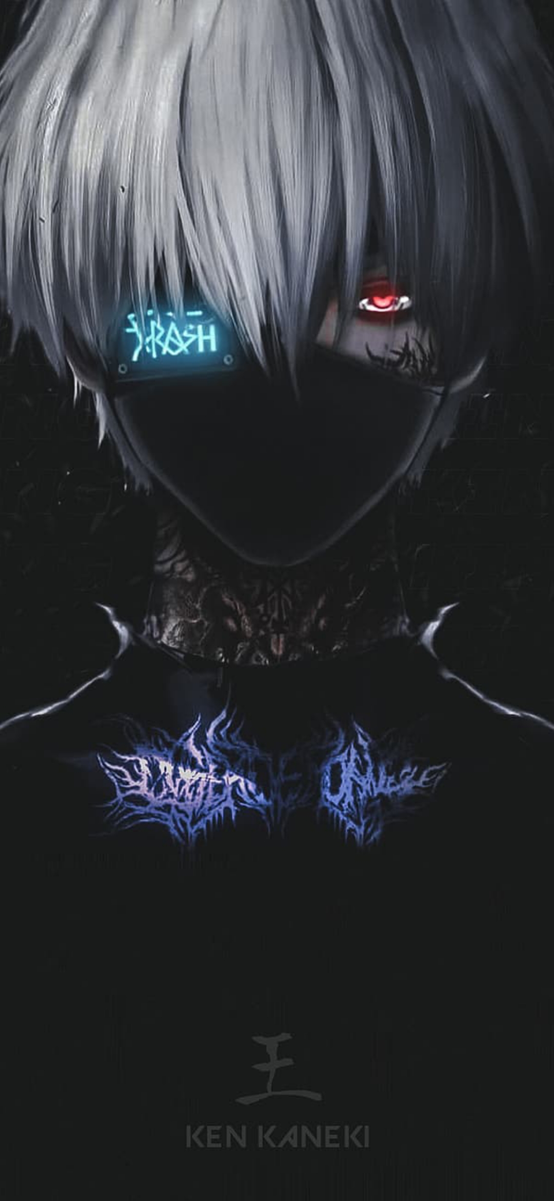 Ken Kaneki Dark Portrait - naruto wallpaper for OpersCraft
