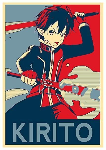 Kirito Anime Poster Art - anime wallpaper for OpersCraft