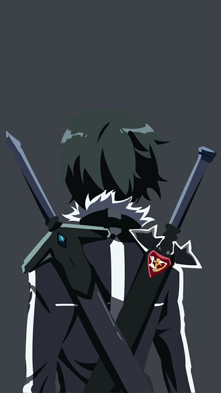 Kirito Minimalist Swordsman - anime wallpaper for OpersCraft