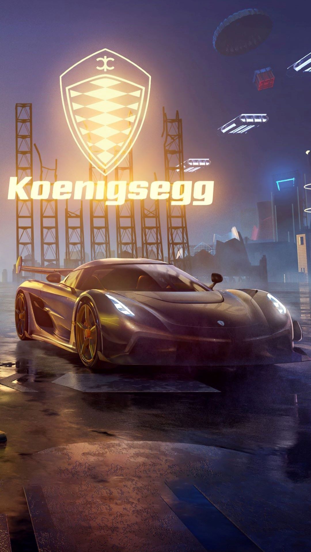 Koenigsegg Futuristic Cityscape - random wallpaper for OpersCraft