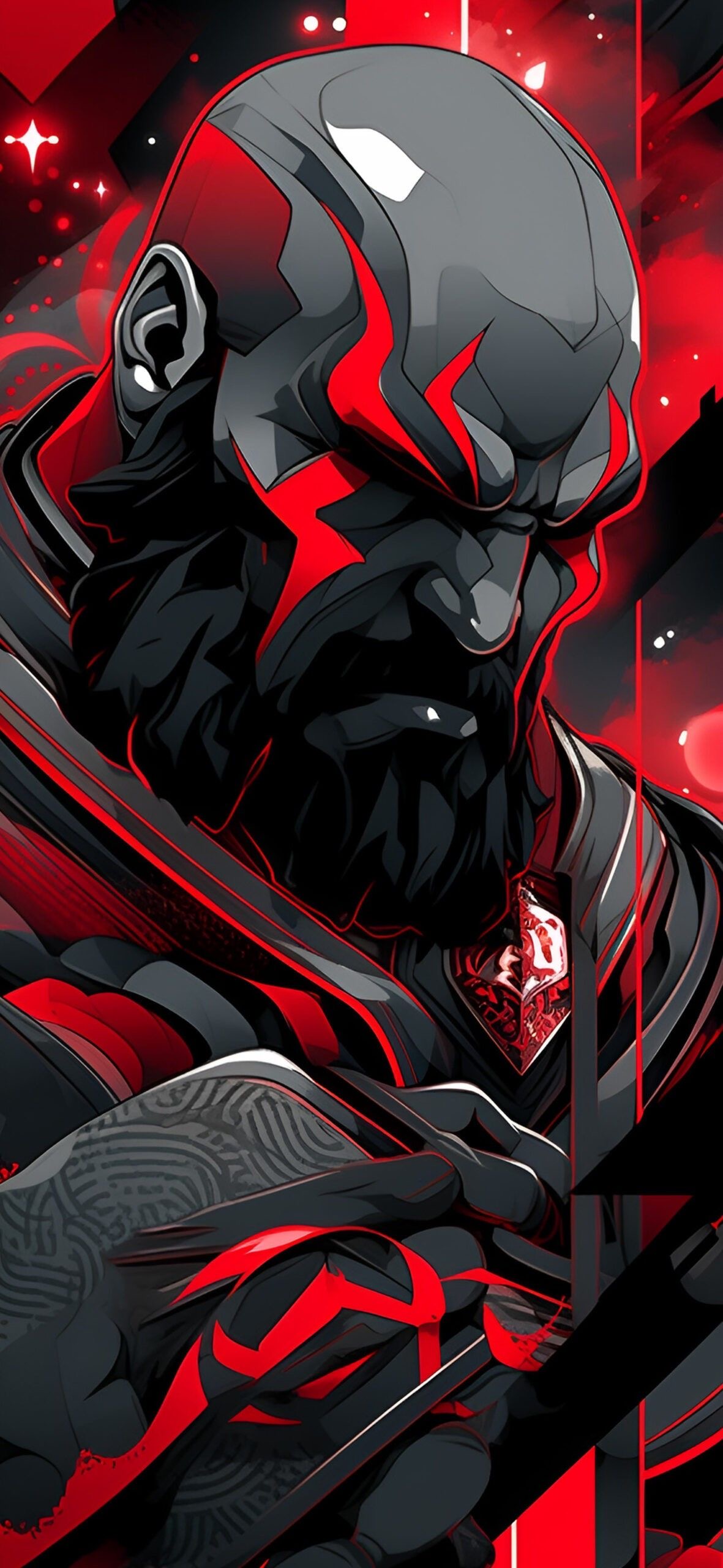 Kratos Red Accent - random wallpaper for OpersCraft