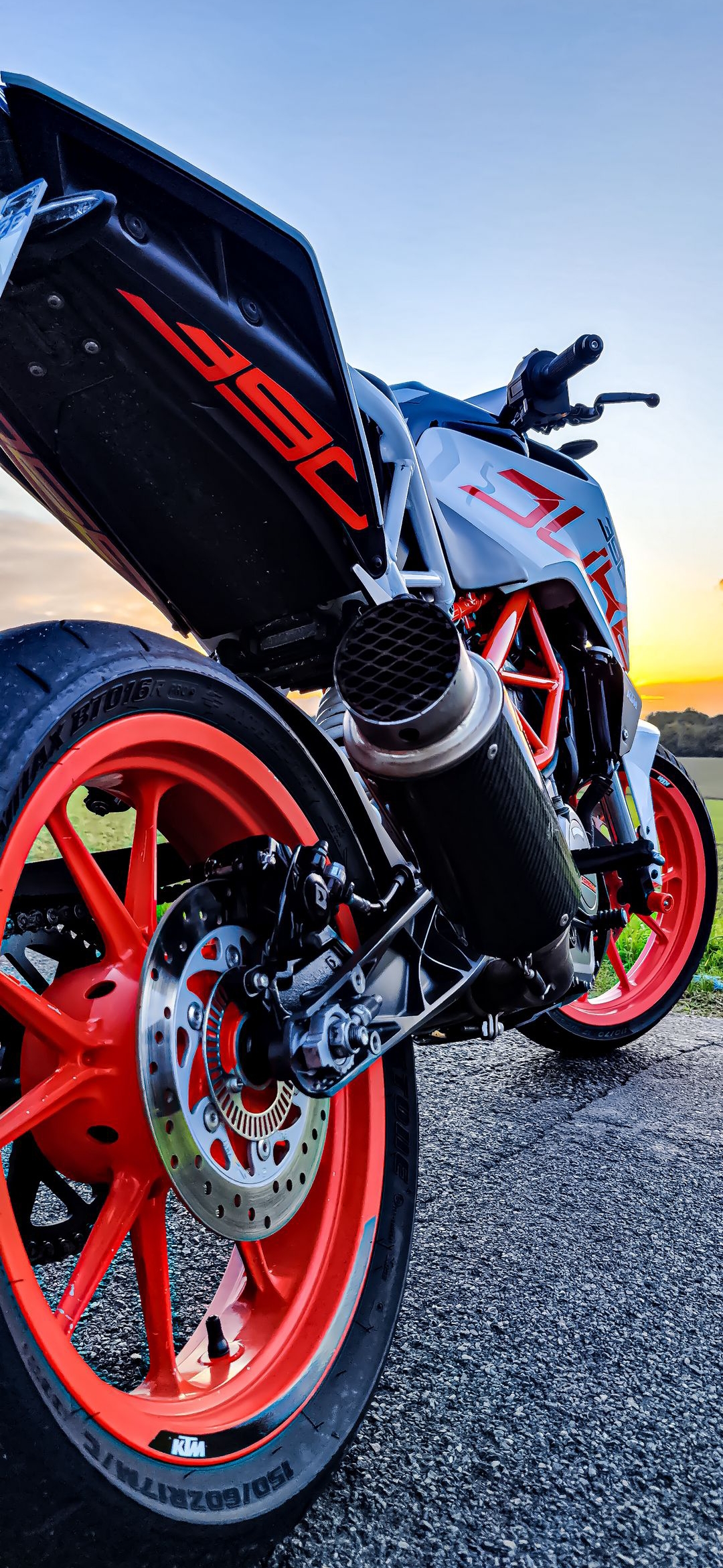 KTM 390 Adventure Sunset - motorcycle wallpaper for OpersCraft